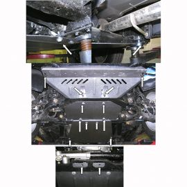 Kolchuga Защита двигателя, КПП, радиатора и раздатки на Ssang Yong Kyron '05-14 (ZiPoFlex-оцинковка)