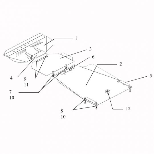 Kolchuga Защита двигателя, КПП, радиатора и раздатки на Ssang Yong Kyron '05-14 Kolchuga Защита двигателя, КПП, радиатора и раздатки на Ssang Yong Kyron '05-14