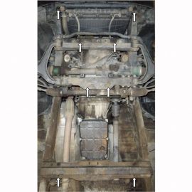 Kolchuga Защита двигателя, КПП, радиатора и раздатки на Ssang Yong Rexton I '01-06