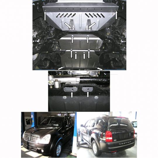 Kolchuga Защита двигателя, КПП, радиатора и раздатки на Ssang Yong Rexton I '06-12