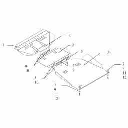 Kolchuga Защита двигателя, КПП, радиатора и раздатки на Ssang Yong Rexton I '06-12