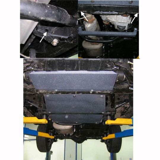 Kolchuga Защита двигателя, КПП, радиатора и раздатки на Ssang Yong Korando II '97-06