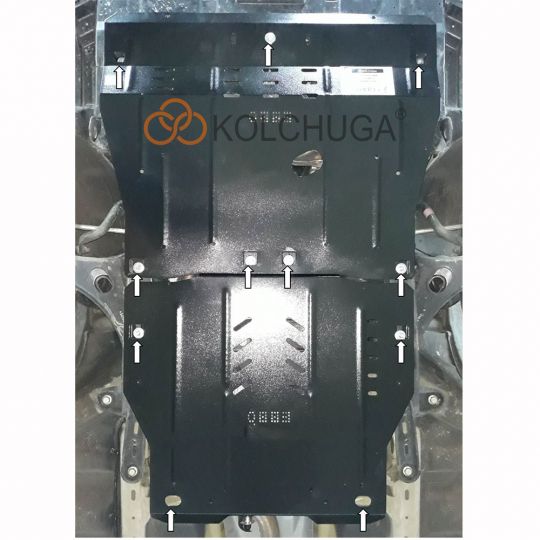 Kolchuga Защита двигателя и КПП на Subaru Outback IV '09-14 (вариатор) (ZiPoFlex-оцинковка) Kolchuga Защита двигателя и КПП на Subaru Outback IV '09-14 (вариатор) (ZiPoFlex-оцинковка)