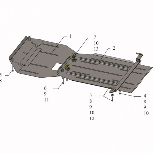 Kolchuga Защита двигателя, КПП и радиатора на Subaru Forester IV '12-18 (ZiPoFlex-оцинковка) Kolchuga Защита двигателя, КПП и радиатора на Subaru Forester IV '12-18 (ZiPoFlex-оцинковка)