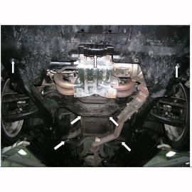 Kolchuga Защита двигателя, КПП и радиатора на Subaru Outback IV '09-14 (АКПП)