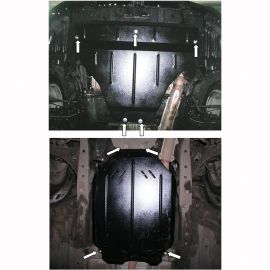 Kolchuga Защита двигателя, КПП и радиатора на Subaru Outback IV '09-14 (МКПП)