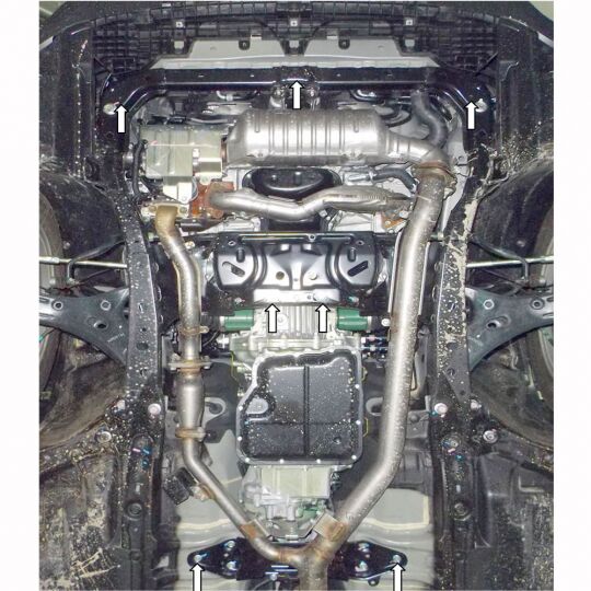 Kolchuga Защита двигателя, КПП и радиатора на Subaru Outback V '14- Kolchuga Защита двигателя, КПП и радиатора на Subaru Outback V '14-