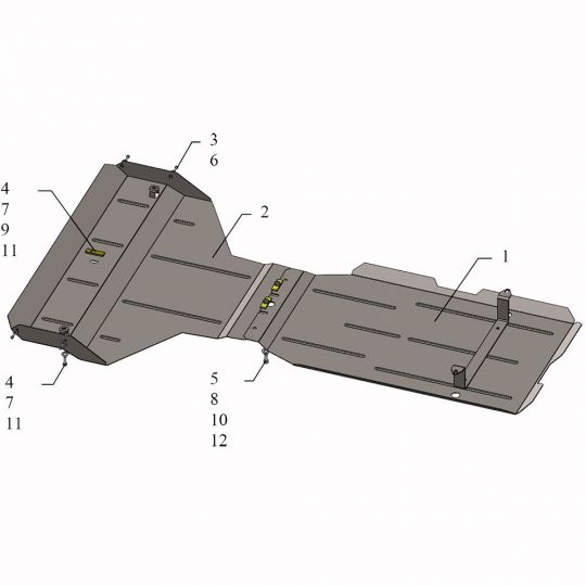 Kolchuga Защита двигателя, КПП и радиатора на Subaru Outback V '14- Kolchuga Защита двигателя, КПП и радиатора на Subaru Outback V '14-