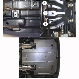 Kolchuga Защита двигателя и радиатора на Subaru Tribeca '05-14