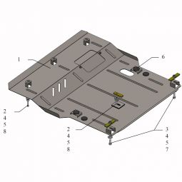 Kolchuga Защита двигателя и КПП на Suzuki Celerio '14-