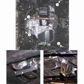 Kolchuga Защита двигателя, КПП и радиатора на Suzuki Liana '05-07