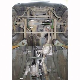 Kolchuga Защита двигателя, КПП, радиатора и рулевой тяги переднего моста на Suzuki Jimny JB '05-12 (ZiPoFlex-оцинковка)