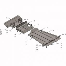 Kolchuga Защита двигателя, КПП, радиатора и рулевой тяги переднего моста на Suzuki Jimny JB '05-12
