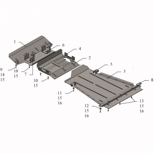 Kolchuga Защита двигателя, КПП, радиатора и рулевой тяги переднего моста на Suzuki Jimny JB '05-12 (ZiPoFlex-оцинковка) Kolchuga Защита двигателя, КПП, радиатора и рулевой тяги переднего моста на Suzuki Jimny JB '05-12 (ZiPoFlex-оцинковка)