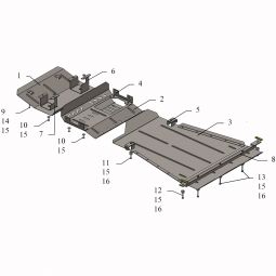 Kolchuga Защита двигателя, КПП, радиатора и рулевой тяги переднего моста на Suzuki Jimny JB '12-