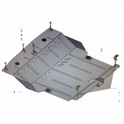 Kolchuga Защита двигателя, КПП и абсорбера на Toyota Aygo II '14-