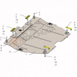 Kolchuga Защита двигателя и КПП на Toyota Camry XV70 '17-