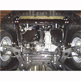 Kolchuga Защита двигателя и КПП на Toyota RAV4 IV '13- (V-2,0і; 2,2D)