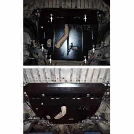 Kolchuga Защита двигателя и КПП на Toyota RAV4 IV '13- (V-2,5i) (ZiPoFlex-оцинковка)