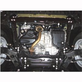 Kolchuga Защита двигателя и КПП на Toyota RAV4 IV '13- (V-2,5i) (ZiPoFlex-оцинковка)