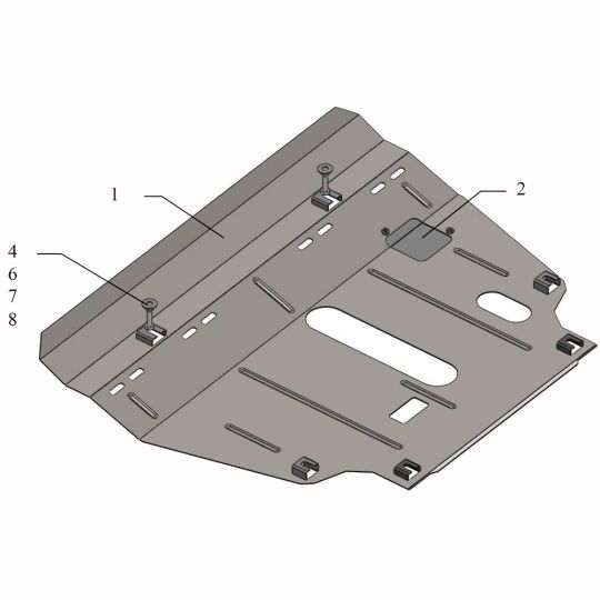 Kolchuga Защита двигателя и КПП на Toyota RAV4 IV '13- hybrid Kolchuga Защита двигателя и КПП на Toyota RAV4 IV '13- hybrid