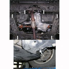 Kolchuga Защита двигателя и КПП на Toyota Venza '08-17 (ZiPoFlex-оцинковка)