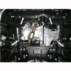 Kolchuga Защита двигателя, КПП и радиатора на Toyota Auris I '07-12 (V-1,3)