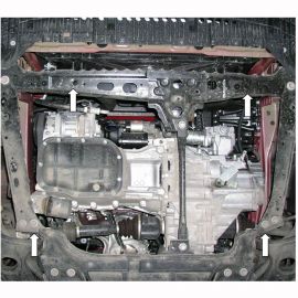 Kolchuga Защита двигателя, КПП и радиатора на Toyota Auris I '07-12 (ZiPoFlex-оцинковка)