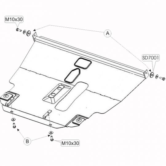 Kolchuga Защита двигателя, КПП и радиатора на Toyota Avensis II '03-09 Kolchuga Защита двигателя, КПП и радиатора на Toyota Avensis II '03-09