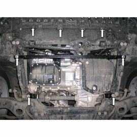 Kolchuga Защита двигателя, КПП и радиатора на Toyota Avensis III '09-18 (ZiPoFlex-оцинковка)