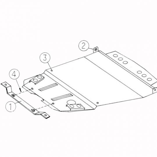 Kolchuga Защита двигателя, КПП и радиатора на Toyota Camry XV10 '91-96 Kolchuga Защита двигателя, КПП и радиатора на Toyota Camry XV10 '91-96
