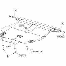 Kolchuga Защита двигателя, КПП и радиатора на Toyota Corolla (E12/E13) '01-06
