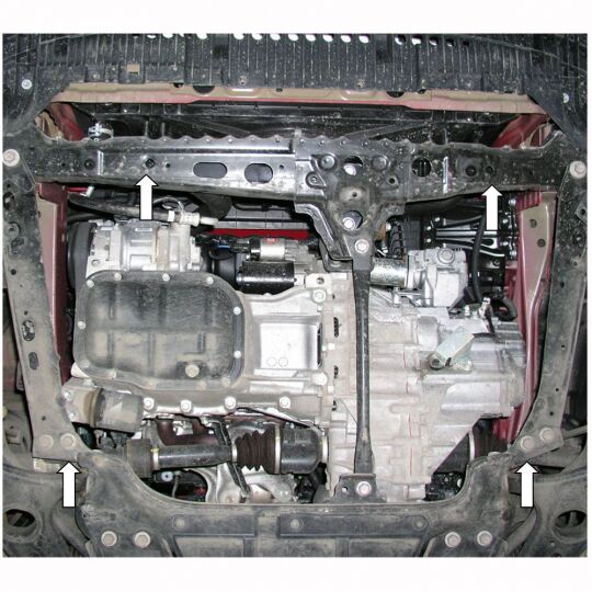 Kolchuga Защита двигателя, КПП и радиатора на Toyota Corolla (E14/E15) '06-12 Kolchuga Защита двигателя, КПП и радиатора на Toyota Corolla (E14/E15) '06-12