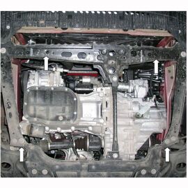 Kolchuga Защита двигателя, КПП и радиатора на Toyota Prius IV '15- (ZiPoFlex-оцинковка)