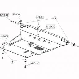 Kolchuga Защита двигателя, КПП и радиатора на Toyota RAV4 II '00-05