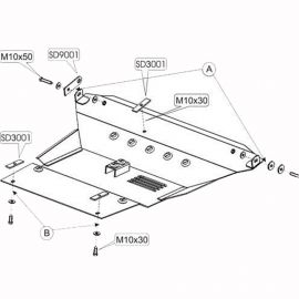 Kolchuga Защита двигателя, КПП и радиатора на Toyota RAV4 II '00-05