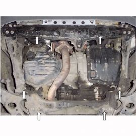 Kolchuga Защита двигателя, КПП и радиатора на Toyota RAV4 III '05-16 (LWB) (ZiPoFlex-оцинковка)