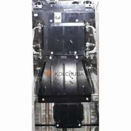 Kolchuga Защита двигателя, КПП, радиатора, РКПП и переднего моста на Toyota Hilux VIII '15- (ZiPoFlex-оцинковка)