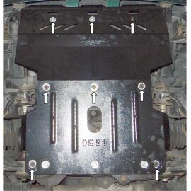 Kolchuga Защита двигателя, радиатора и переднего моста на Toyota Land Cruiser Prado 90 '96-02