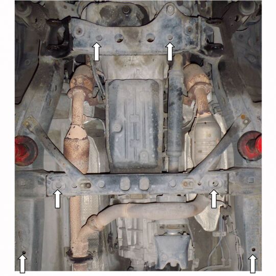 Kolchuga Защита КПП и РКПП на Toyota Land Cruiser Prado 120 '02-09 Kolchuga Защита КПП и РКПП на Toyota Land Cruiser Prado 120 '02-09