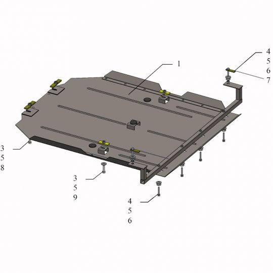 Kolchuga Защита КПП и РКПП на Toyota Land Cruiser Prado 120 '02-09 Kolchuga Защита КПП и РКПП на Toyota Land Cruiser Prado 120 '02-09