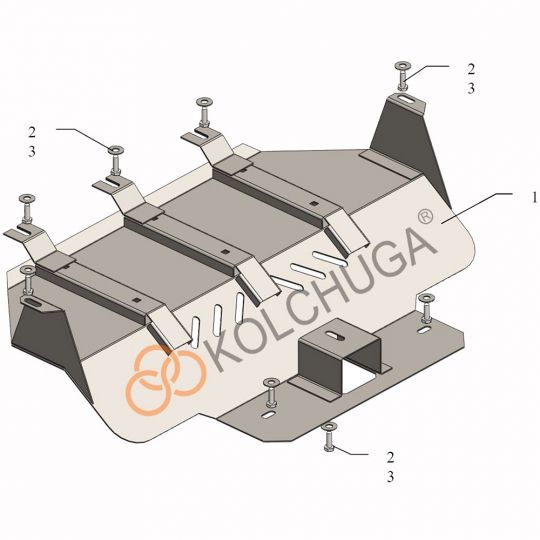 Kolchuga Защита радиатора на Toyota Land Cruiser 100 '98-07 Kolchuga Защита радиатора на Toyota Land Cruiser 100 '98-07