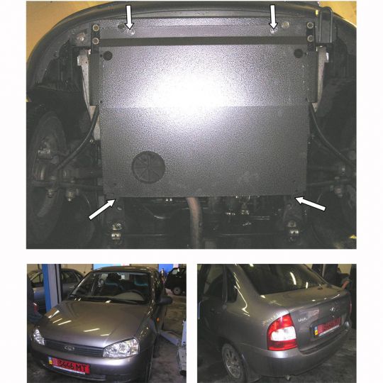 Kolchuga Защита двигателя, КПП и радиатора на Lada Kalina '04-11