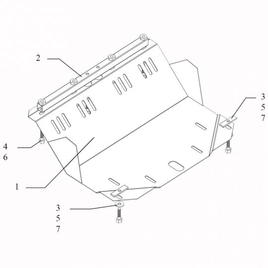 Kolchuga Защита двигателя и радиатора на ВАЗ 2105 '80-10