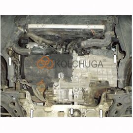 Kolchuga Защита двигателя и КПП на Volkswagen Passat B7 '10- (ZiPoFlex-оцинковка)