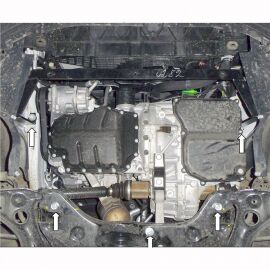Kolchuga Защита двигателя и КПП на Volkswagen Polo IV '01-09 седан (ZiPoFlex-оцинковка)