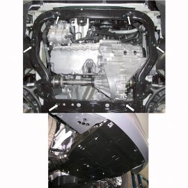 Kolchuga Защита двигателя, КПП, радиатора и кондиционера на Volkswagen T-5 '03- (ZiPoFlex-оцинковка)