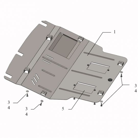 Kolchuga Защита двигателя, КПП, радиатора и кондиционера на Volkswagen T-5 '03- Kolchuga Защита двигателя, КПП, радиатора и кондиционера на Volkswagen T-5 '03-
