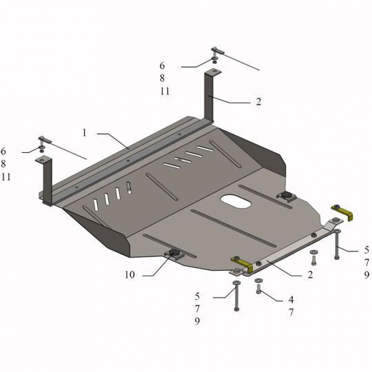Kolchuga Защита двигателя, КПП и радиатора на Volkswagen Bora '99-05 (дизель) (ZiPoFlex-оцинковка) Kolchuga Защита двигателя, КПП и радиатора на Volkswagen Bora '99-05 (дизель) (ZiPoFlex-оцинковка)