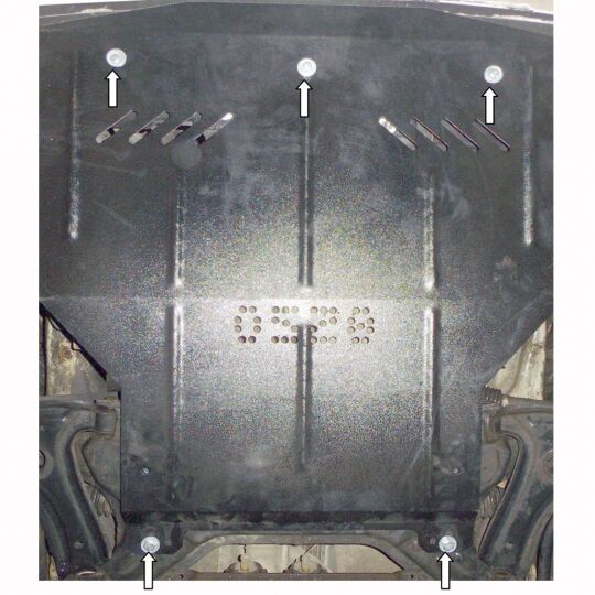 Kolchuga Защита двигателя, КПП и радиатора на Volkswagen Caddy II '95-04 (V-1,9SDI)